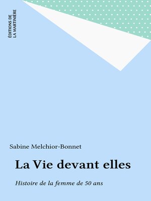 cover image of La Vie devant elles